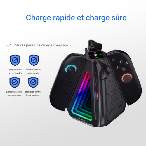 BoostGear – Station de charge Joy-Con 4 en 1 pour Nintendo Switch 2